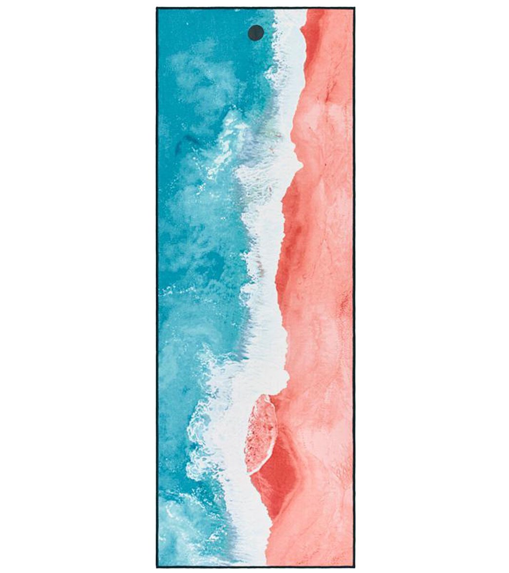 YogiToes Line Beach Skidless Yoga Mat Towel