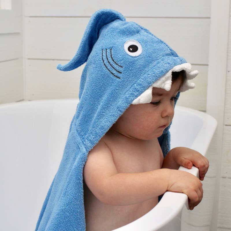 Yikes Twins Shark Hooded Towel
