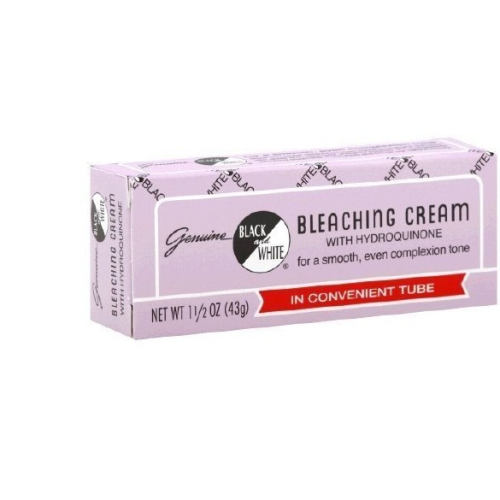 BLACK AND WHITE BLEACHING CREAM WITH HYDROQUINONE .75OZ