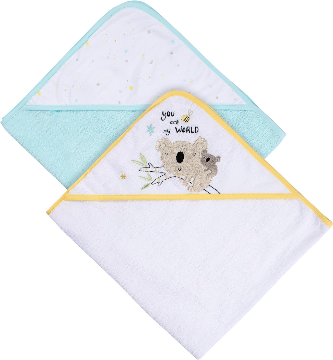 Gerber 2-Pack Baby Neutral Hooded Towel - Little Animals