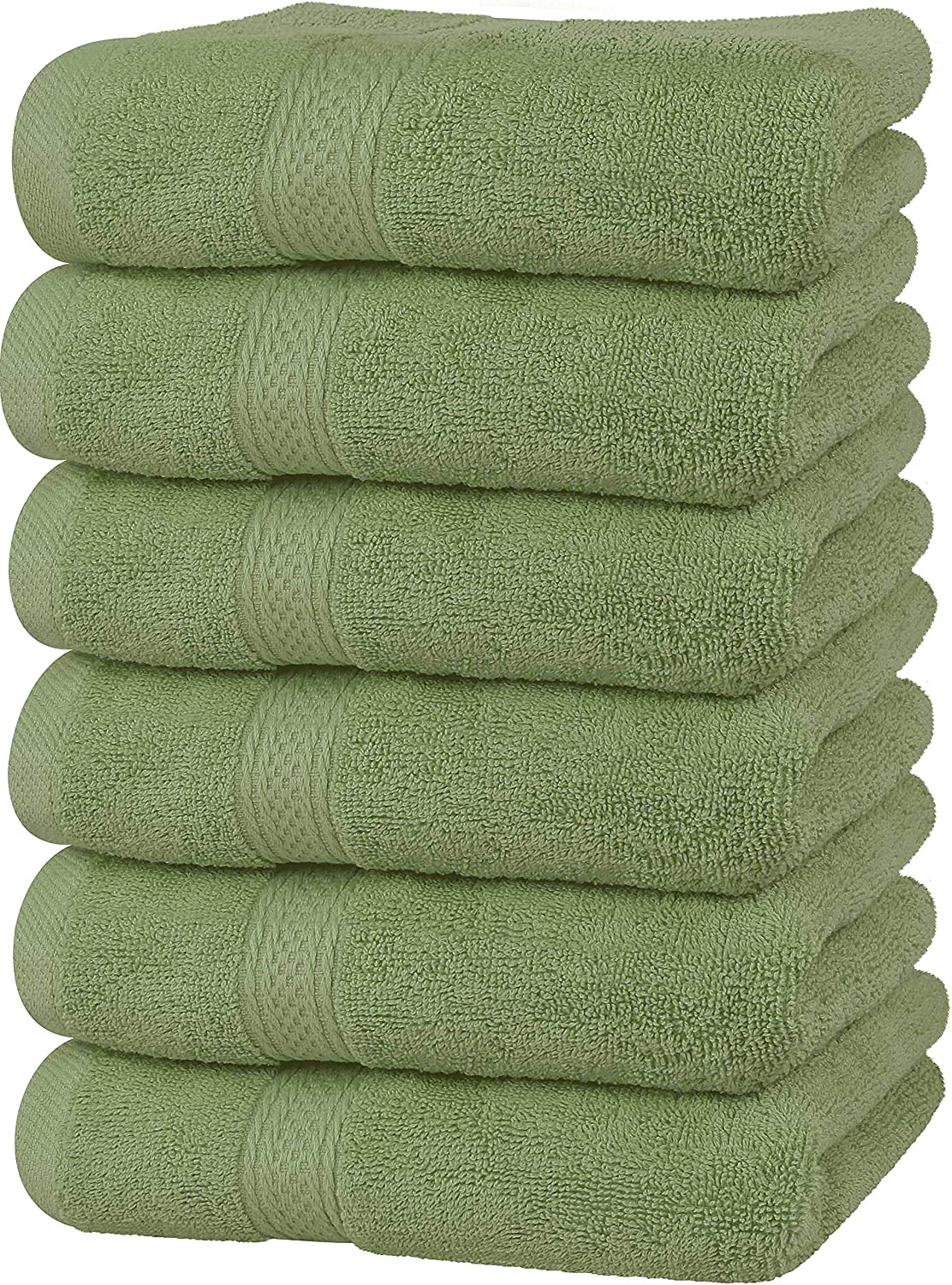 Premium Grey Hand Towels -16 x 28 inches 6 Pack