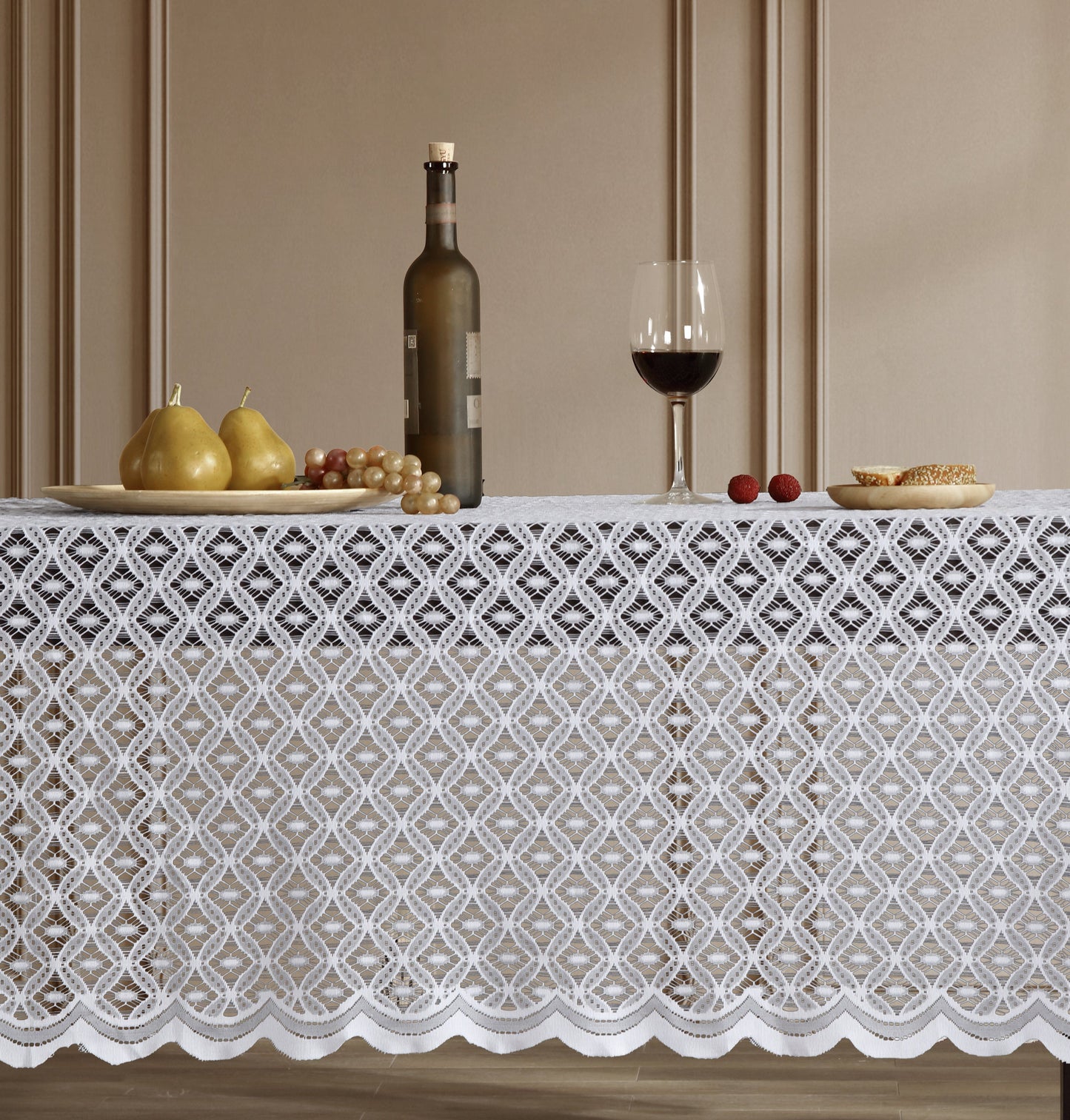 Alona Lace Fabric Tablecloth