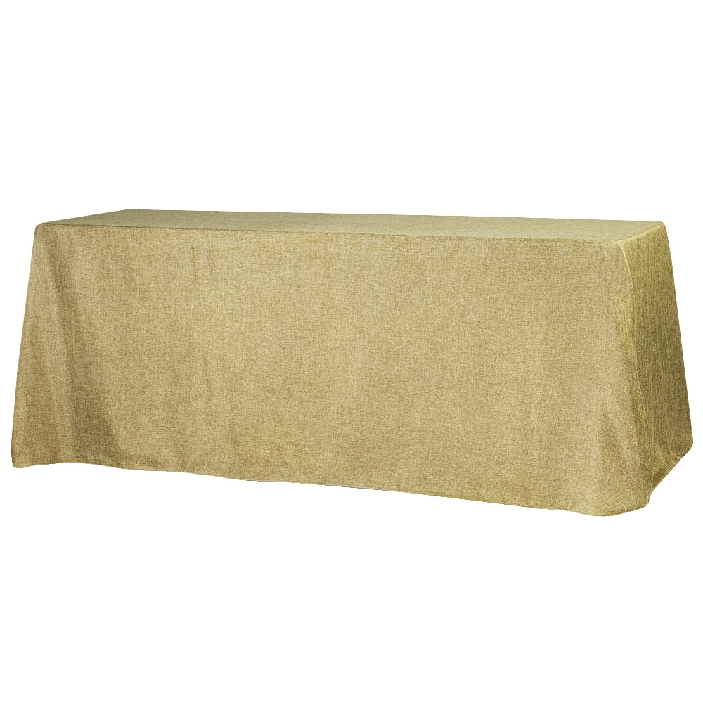 Faux Burlap Tablecloth 90"x156" Rectangular - Natural Tan