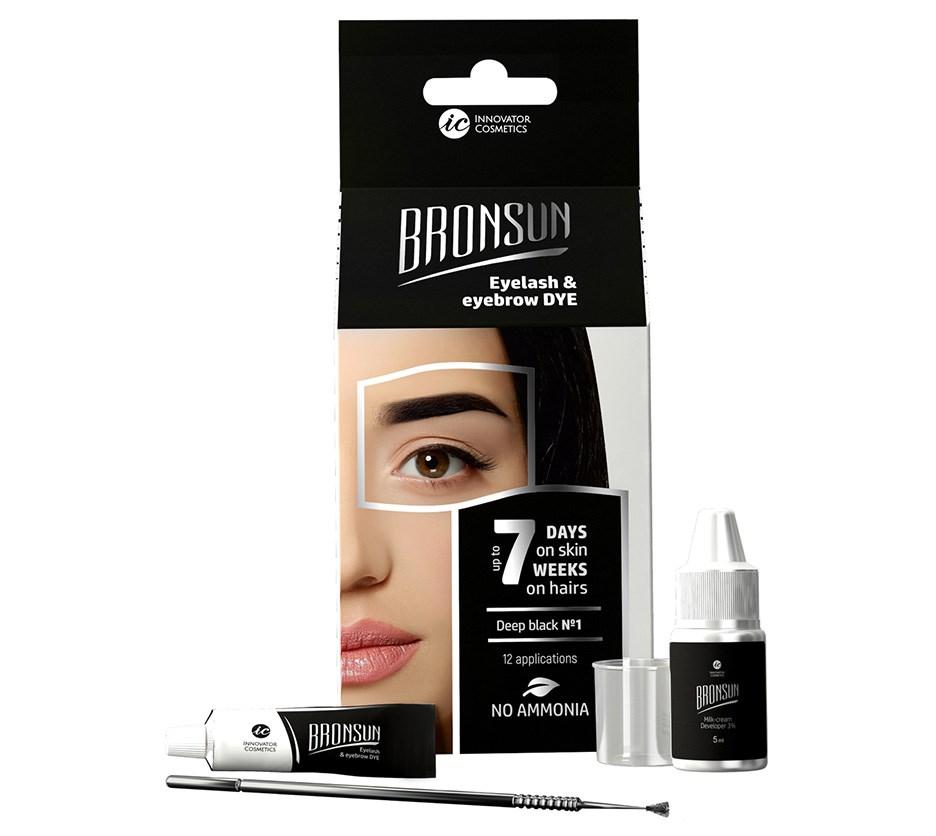 Bronsun Hybrid Dye Lash & Brow Trial Kit Deep Black #1