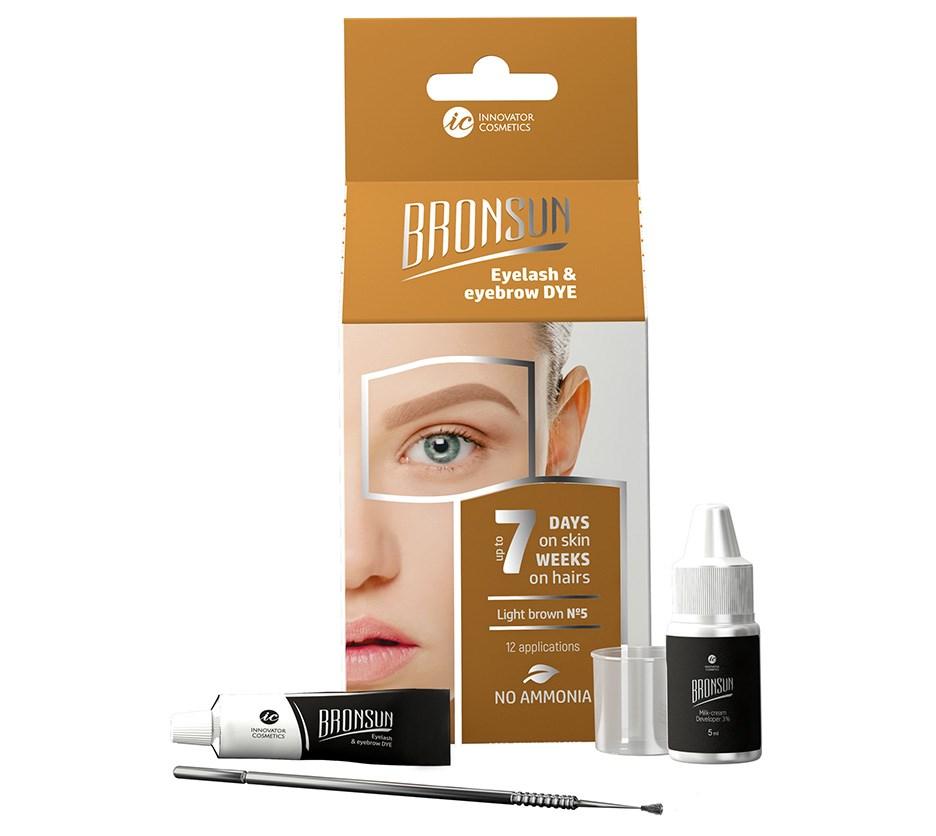 Bronsun Hybrid Dye Lash & Brow Trial Kit Light Brown #5