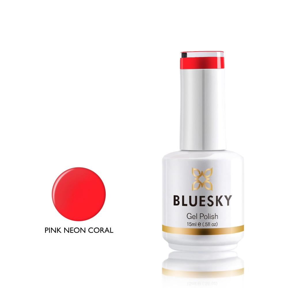BLUESKY Gel Polish 15mL - Pink Neon Coral