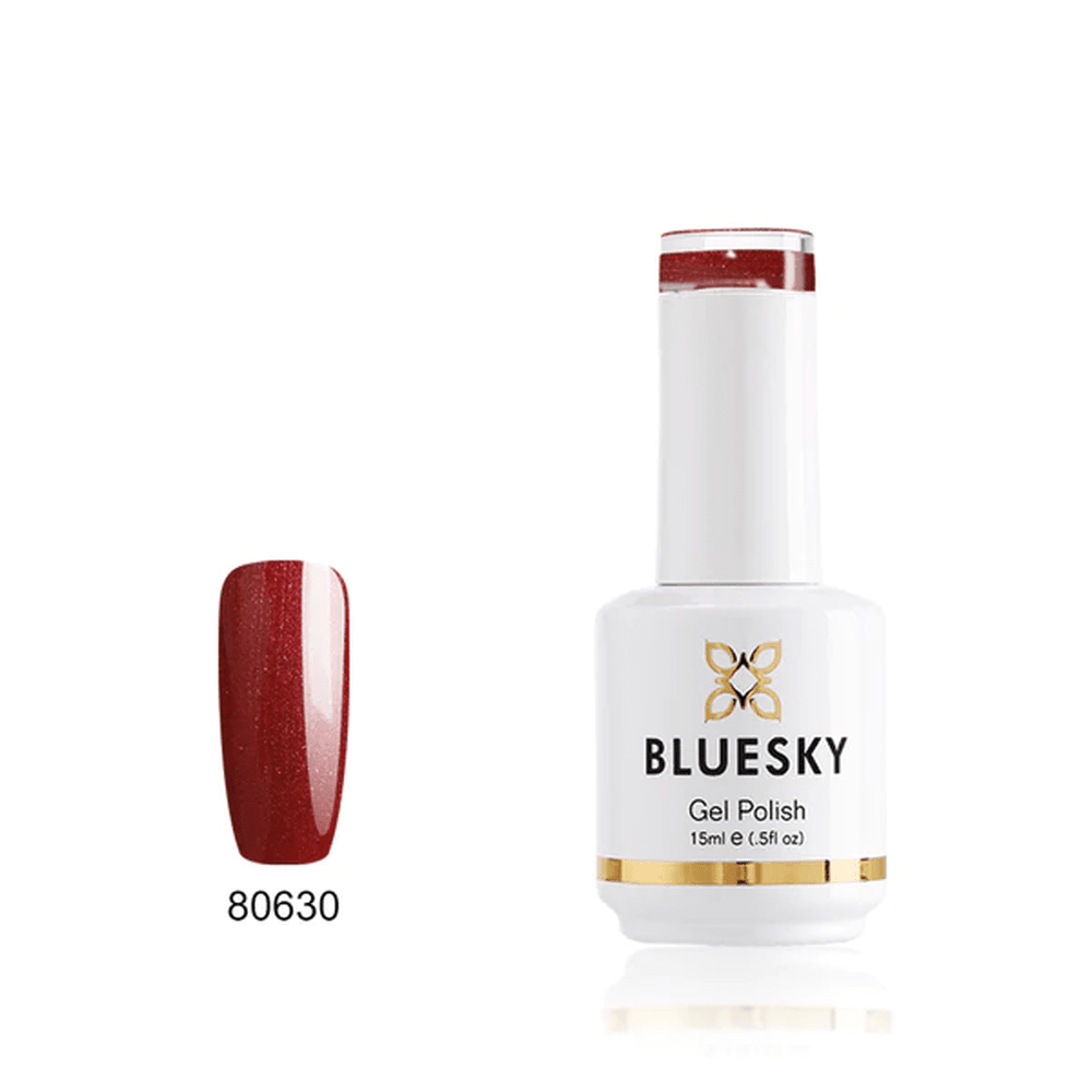 BLUESKY Gel Polish 15mL - Red Glitter