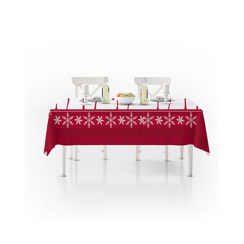 Christmas Reindeer Snowflakes Christmas Tablecloth New Year Tablecloth