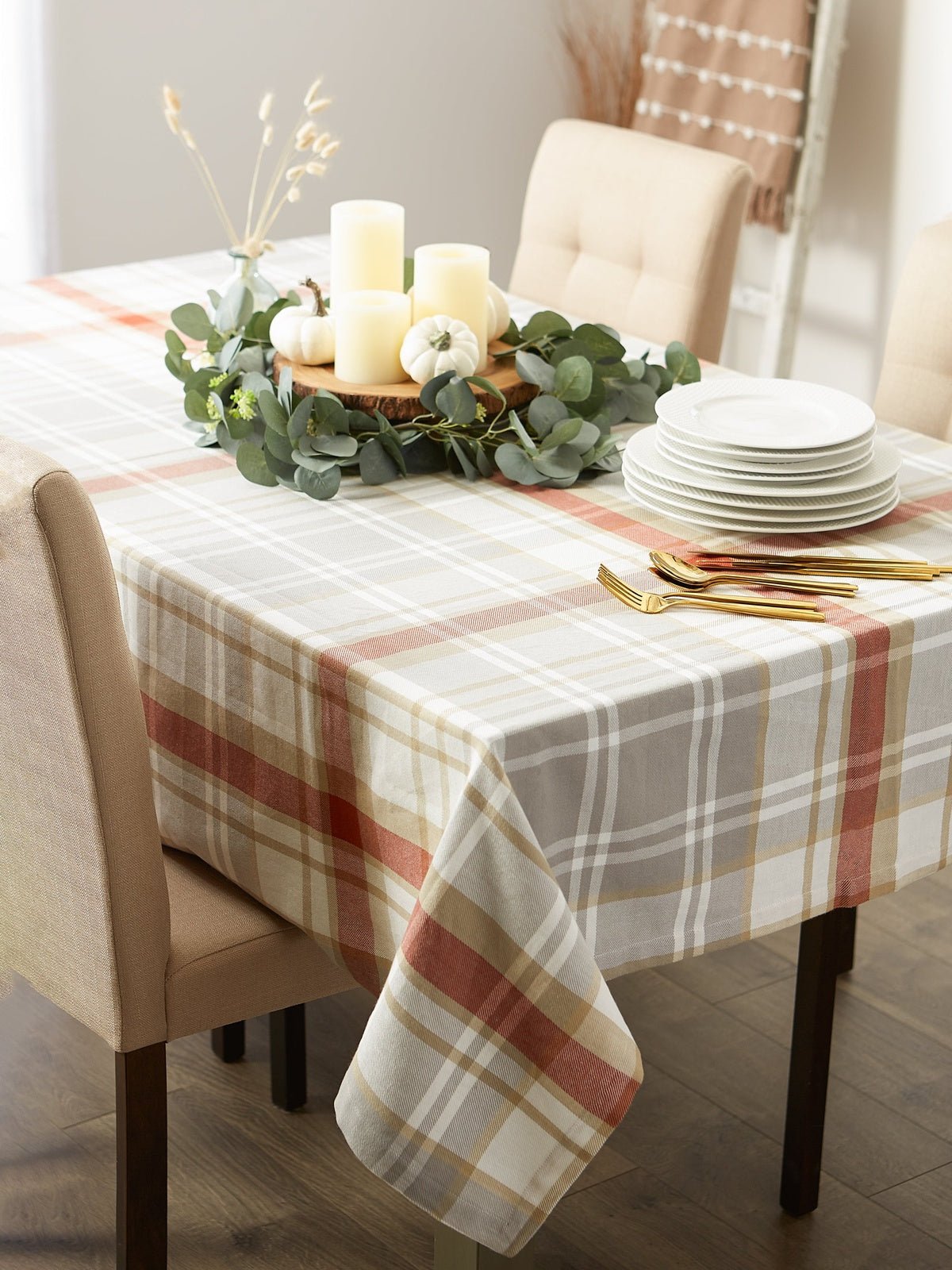 Cozy Picnic Plaid 60"x84" Tablecloth