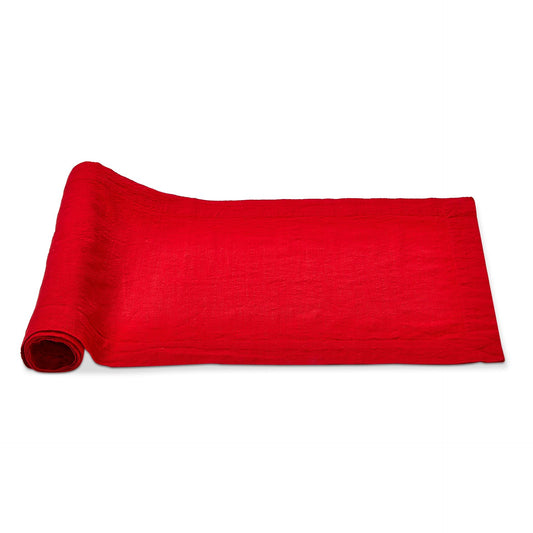 Threads Slub Red Table Runner