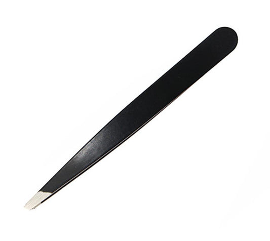 Hardenburg Tweezers Slant Black Stainless Steel