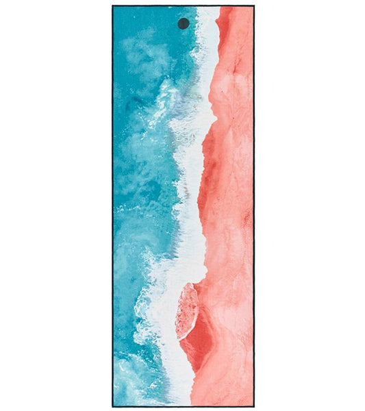 YogiToes Line Beach Skidless Yoga Mat Towel