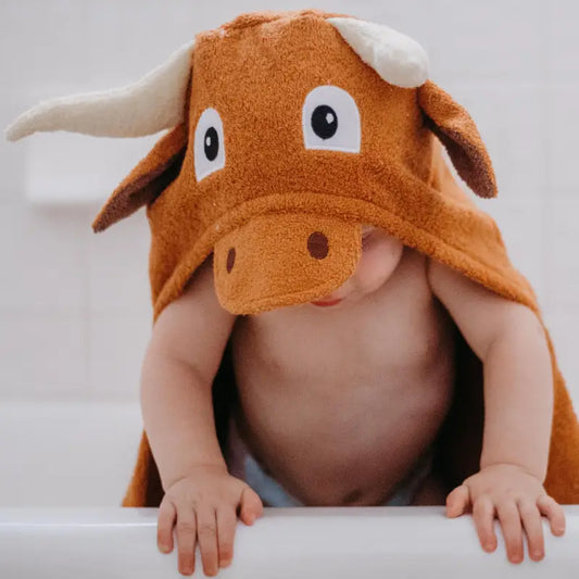 Yikes Twins Longhorn Hooded Towel