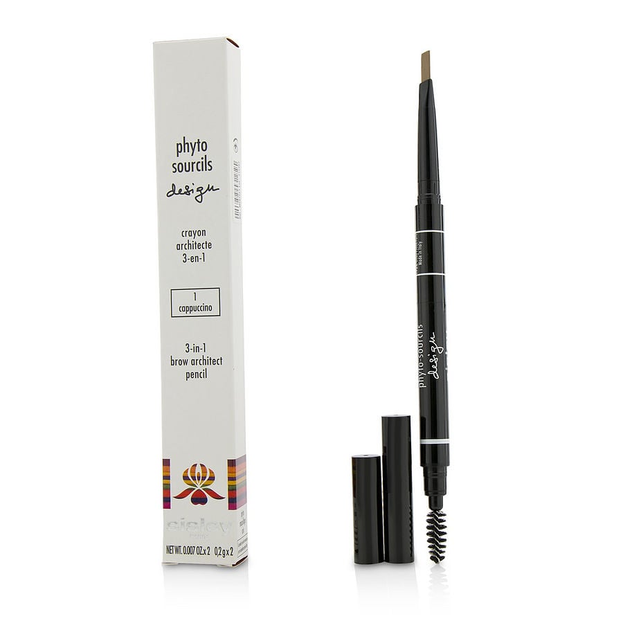 Sisley phyto sourcils design 3 in 1 brow architect pencil - # 1 cappuccino  2x0.2g/0.007oz