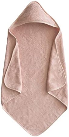 mushie Baby Hooded Towel | Organic Cotton (Blush)