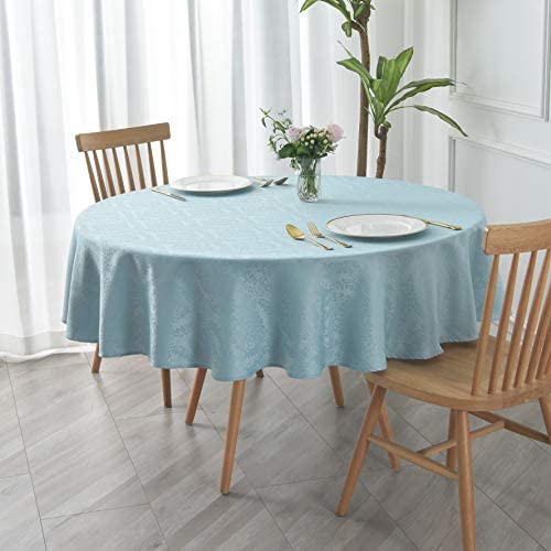 Jacquard Table Cloth Damask Pattern Rectangle 52 x 70 Inch Sage Green