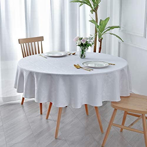 Jacquard Table Cloth Damask Pattern Rectangle 52 x 70 Inch Sage Green