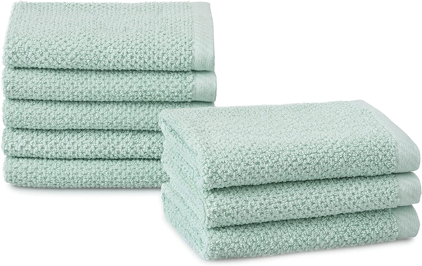 Franklin Premium | Textured Dusty Blue Bathroom Towels Set
