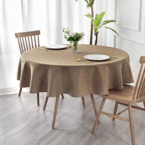 Jacquard Table Cloth Damask Pattern Rectangle 52 x 70 Inch Sage Green