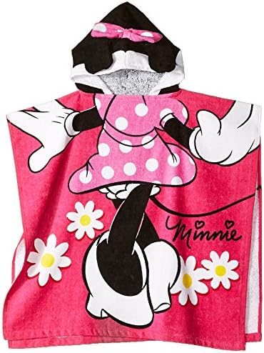 Disney Minnie Mouse 22" x 22" Hooded Poncho Bath/Beach Towel