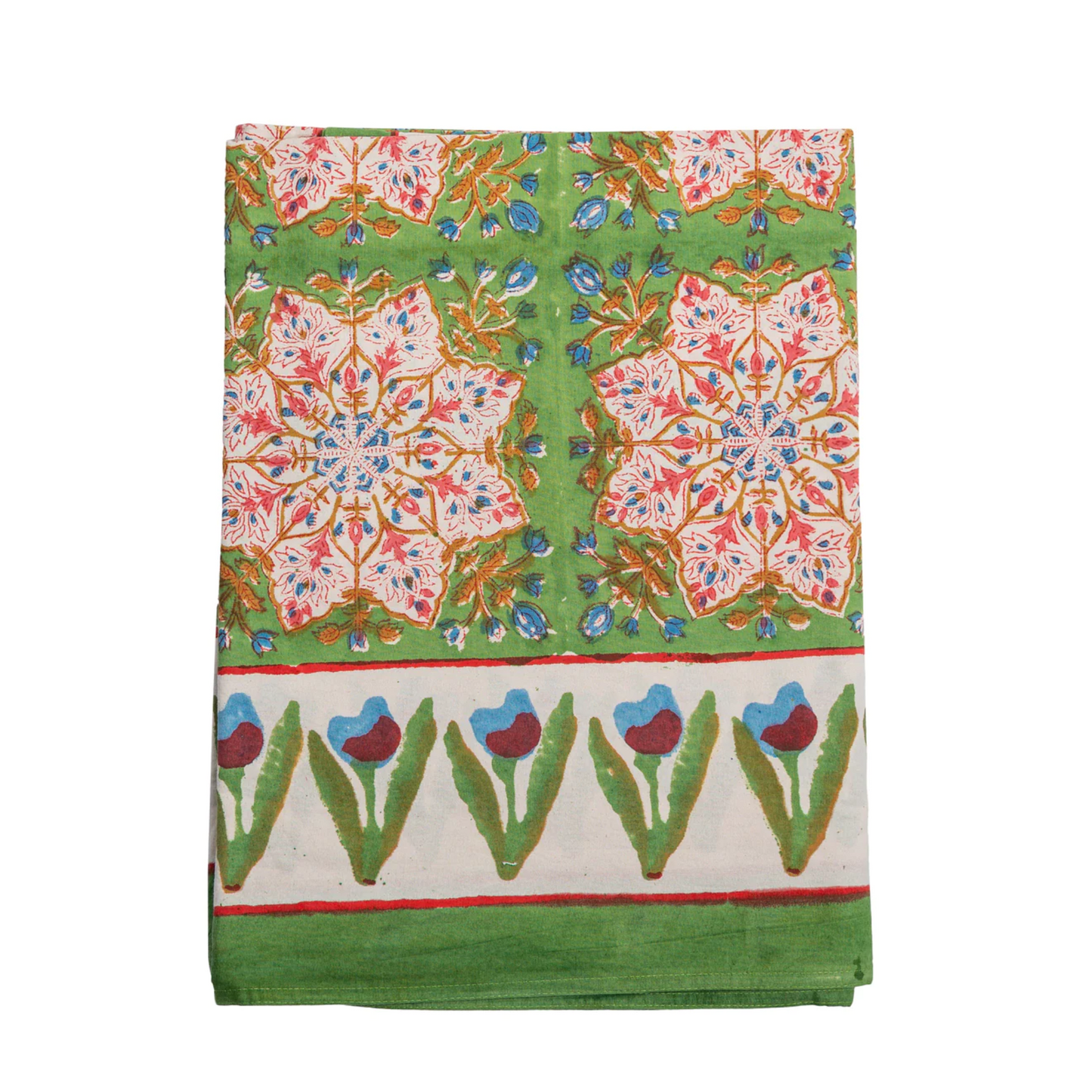 Pretty In Pink Cabana Printed Floral Tablecloth