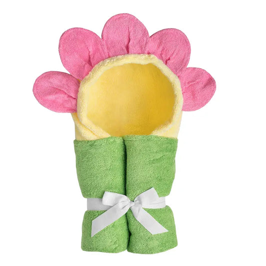 Yikes Twins Flower Hooded Towel