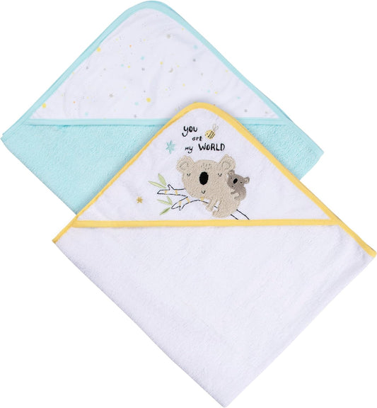 Gerber 2-Pack Baby Neutral Hooded Towel - Little Animals