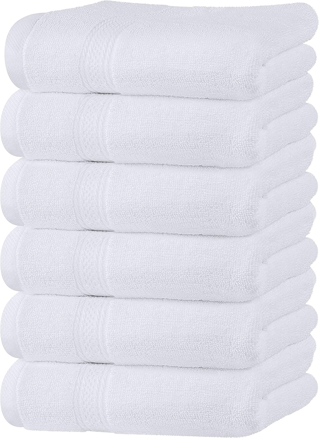 Premium Grey Hand Towels -16 x 28 inches 6 Pack