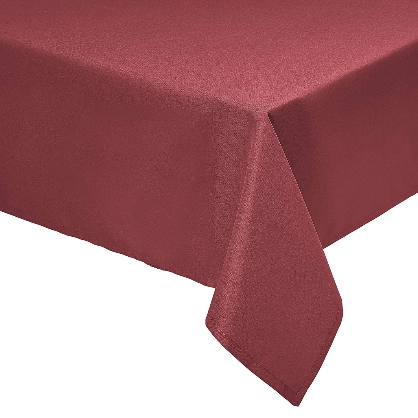 Round Washable Polyester Fabric Tablecloth Round 108", Black, Pack of 4