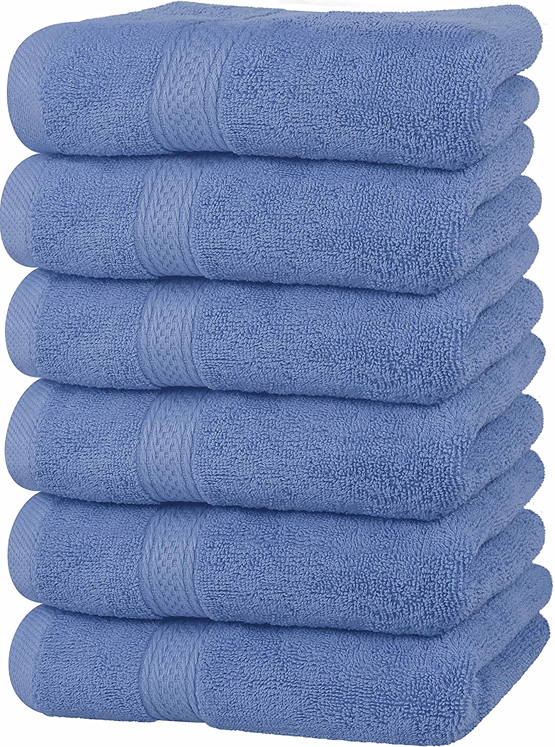 Premium Grey Hand Towels -16 x 28 inches 6 Pack