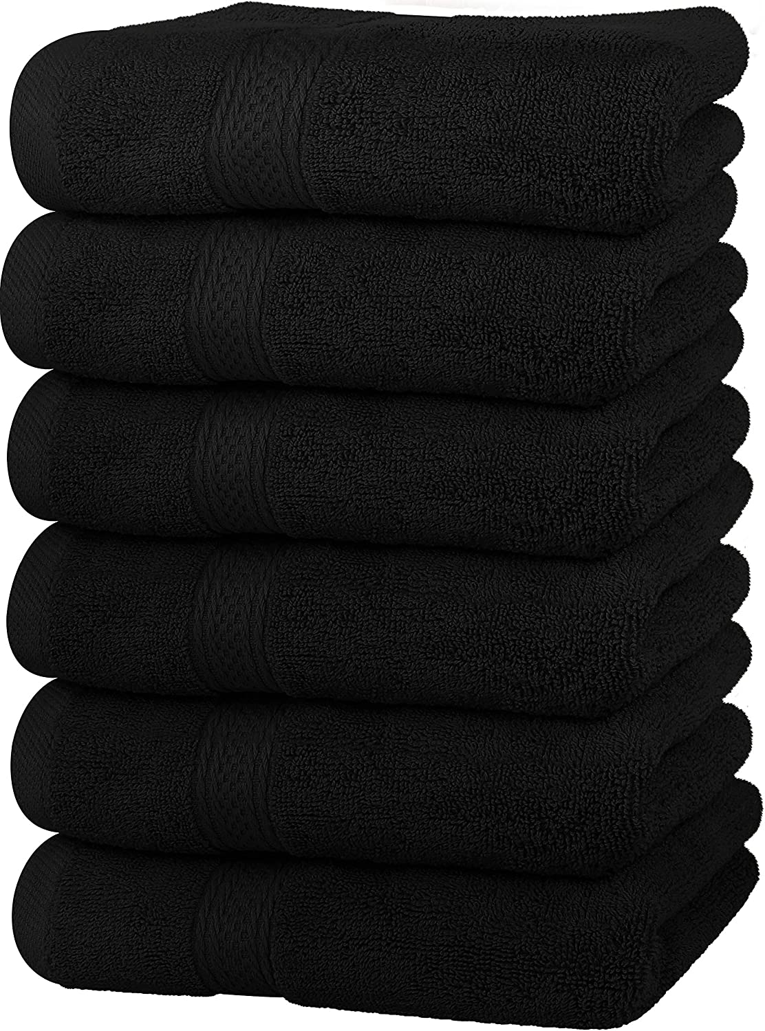 Premium Grey Hand Towels -16 x 28 inches 6 Pack