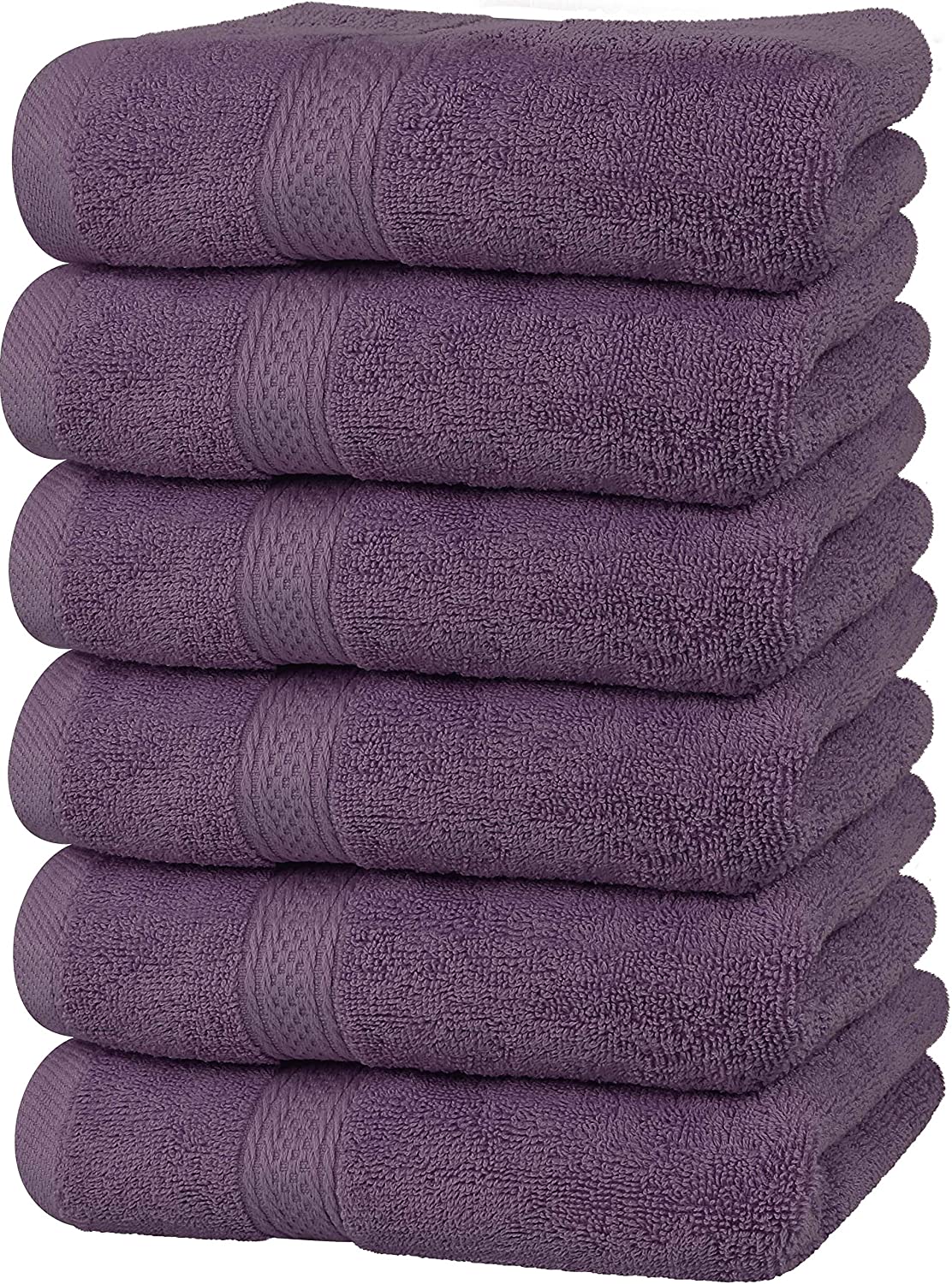 Premium Grey Hand Towels -16 x 28 inches 6 Pack