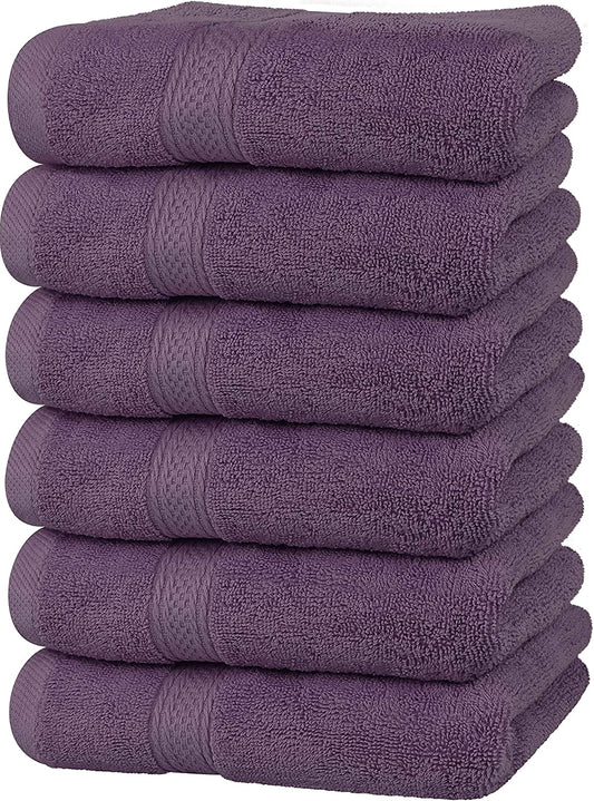 Premium Grey Hand Towels -16 x 28 inches 6 Pack
