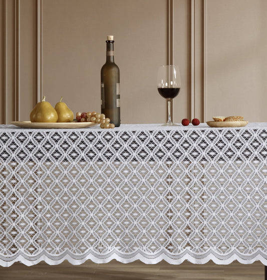 Alona Lace Fabric Tablecloth