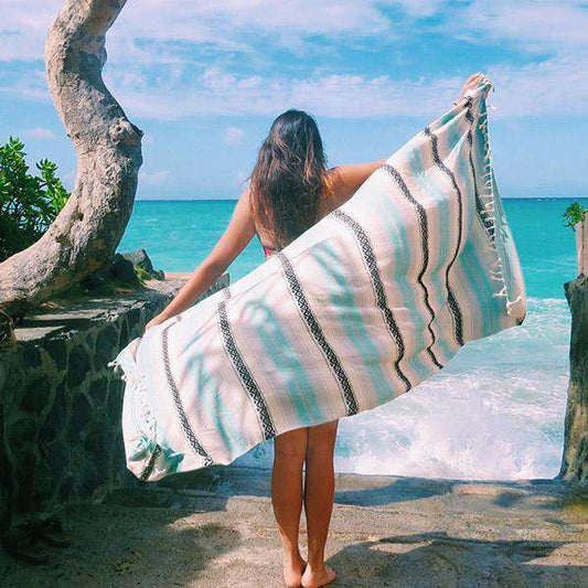 Mint Baja Towel by Sand Cloud