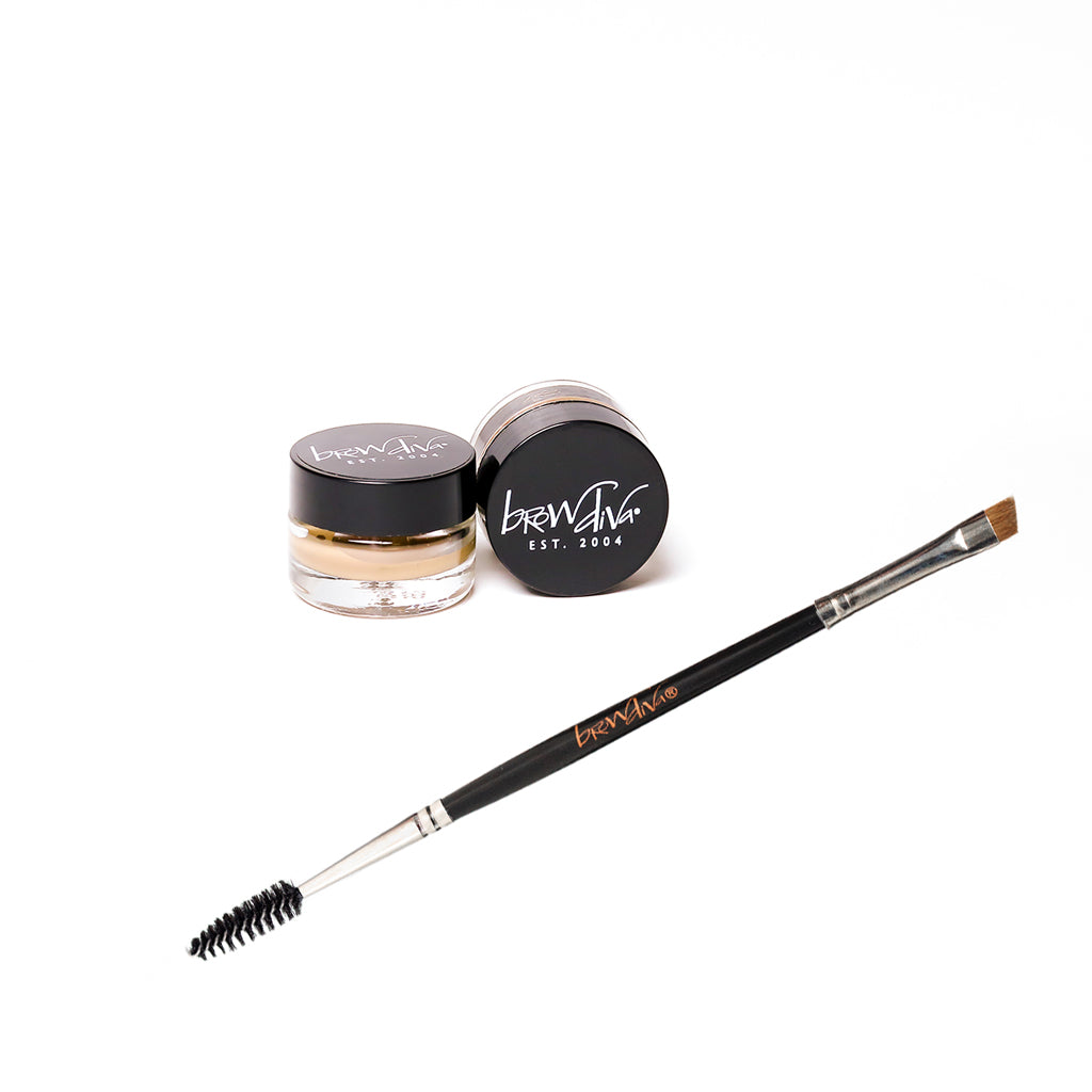 Brow Diva Brow Wax and Duo Angle Brush