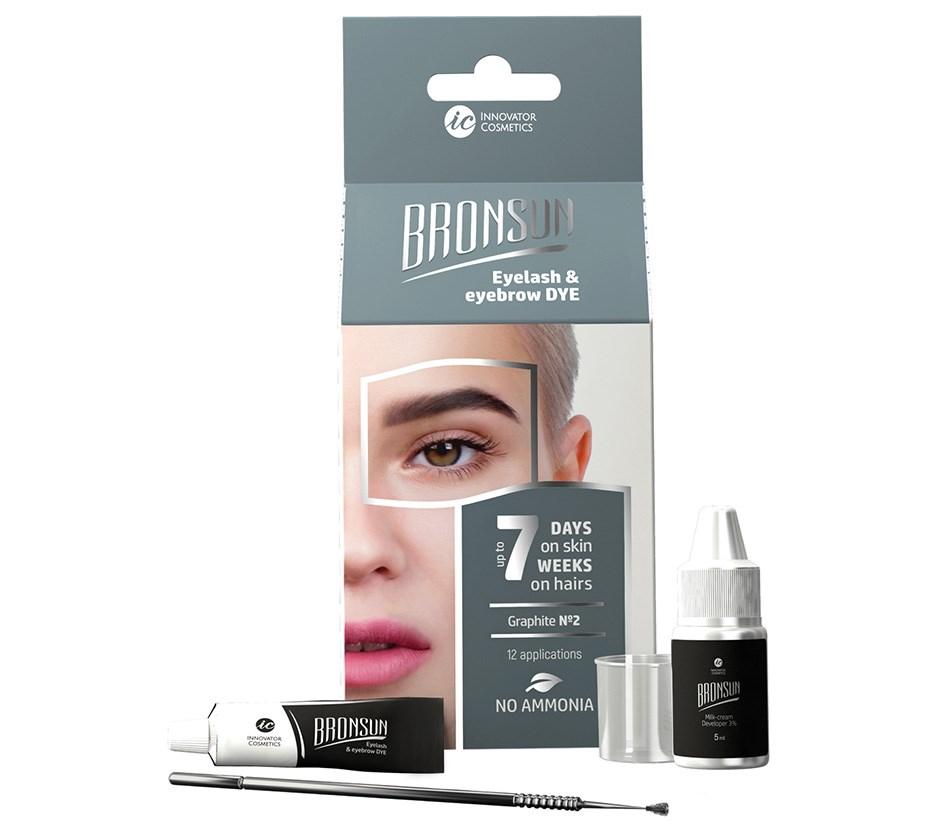 Bronsun Hybrid Dye Lash & Brow Trial Kit  - Graphite #2
