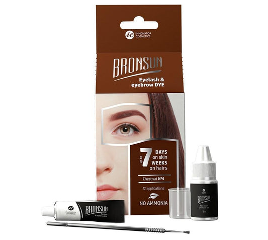 Bronsun Hybrid Dye Lash & Brow Trail Kit Chestnut #4
