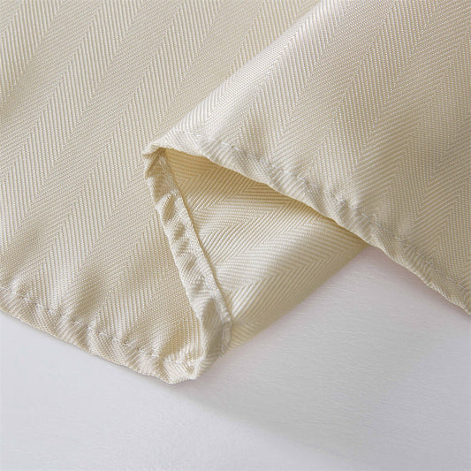 Lincoln Jacquard Striped Fabric Tablecloth for Rectangle Table Advanced Water & Fade Resistance