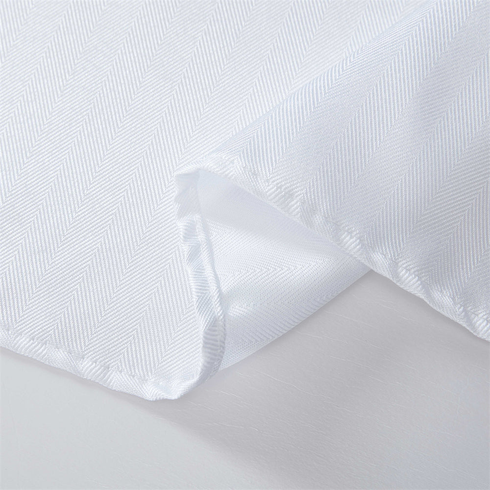 Lincoln Jacquard Striped Fabric Tablecloth for Rectangle Table Advanced Water & Fade Resistance