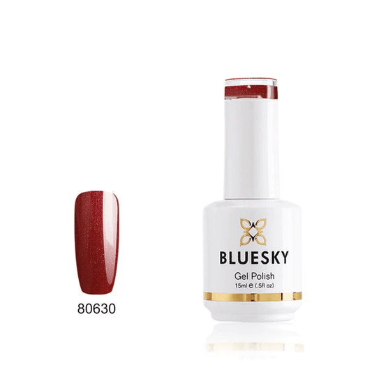 BLUESKY Gel Polish 15mL - Red Glitter