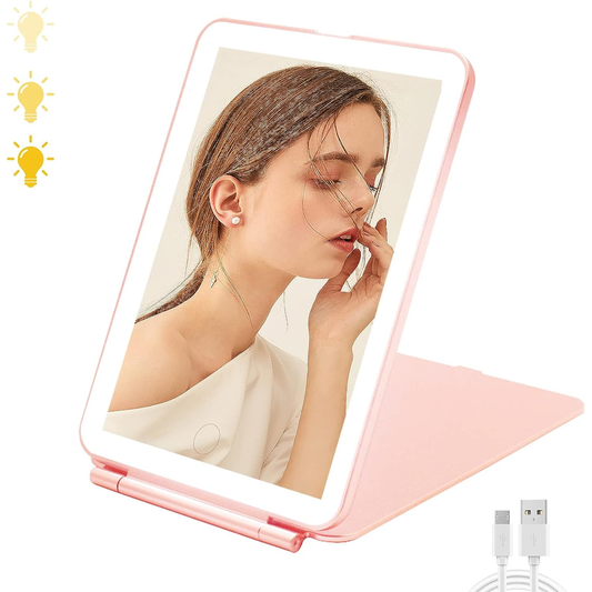 Rechargeable Makeup Mirrors - Pink