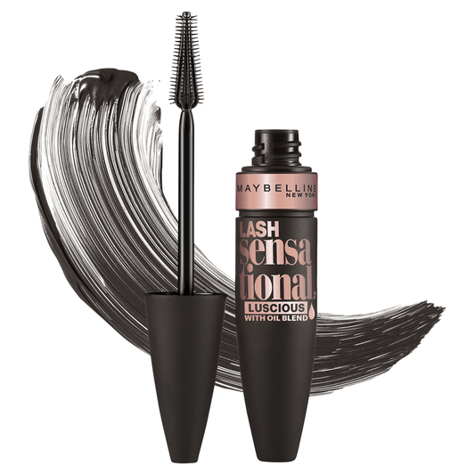 Maybelline Lash Sensational Luscious Lengthening Mascara Washable - Blackest Black