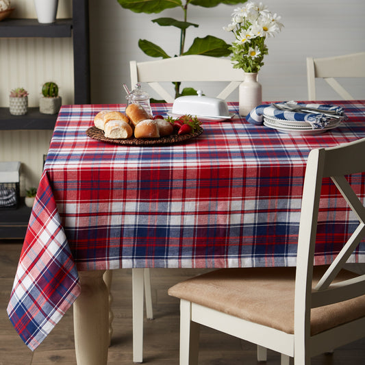 Americana Plaid 60"x104" Tablecloth