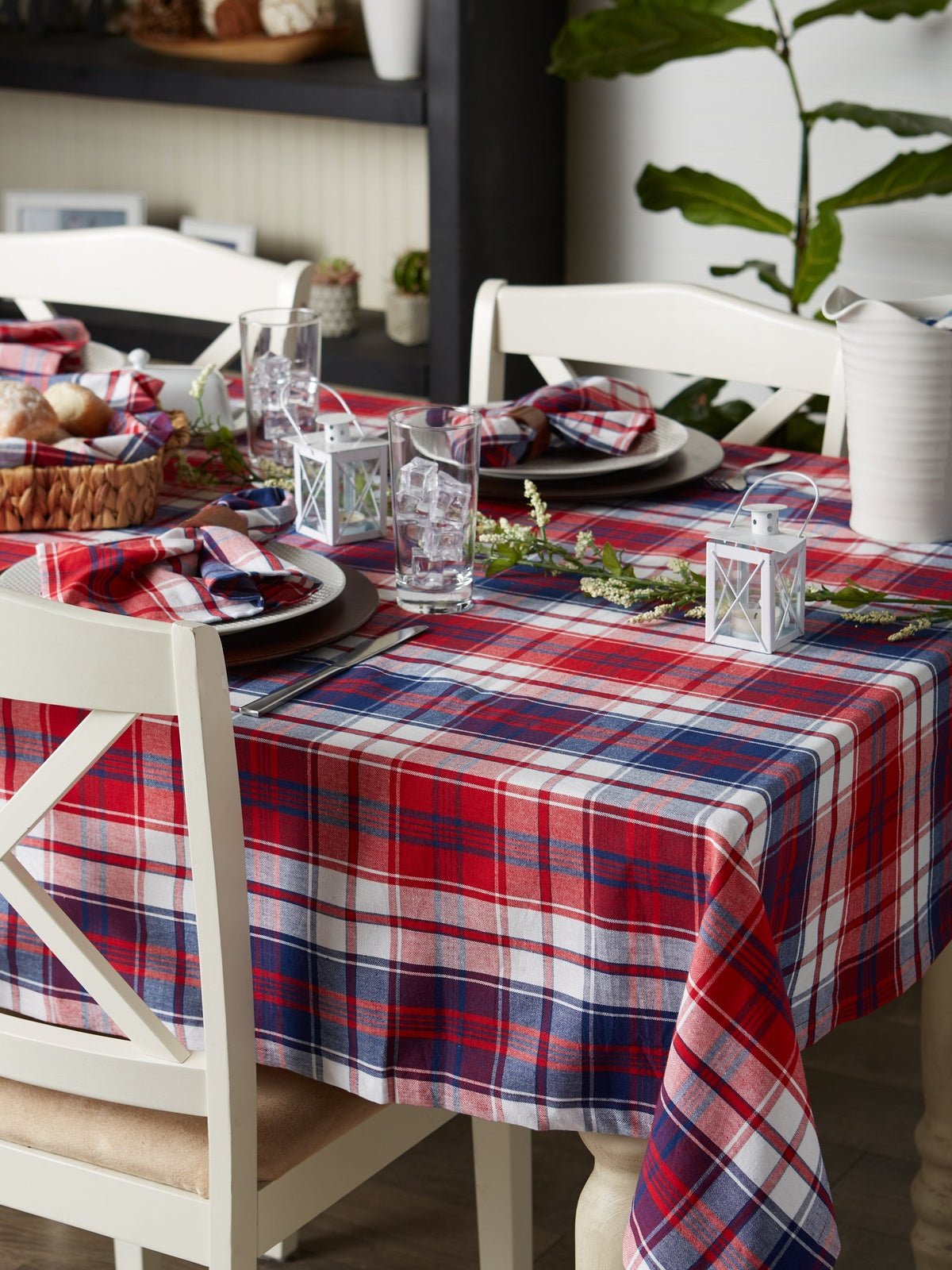 Americana Plaid 60"x120" Tablecloth
