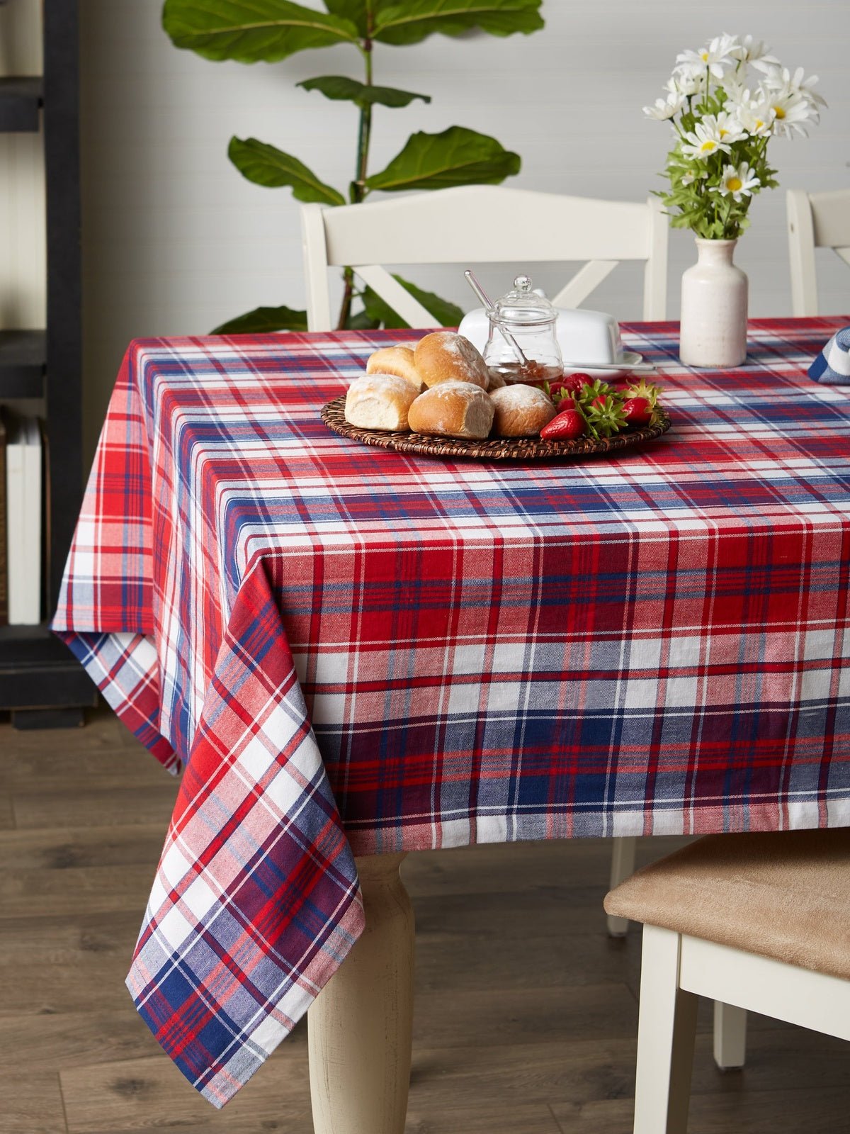 Americana Plaid 60"x84" Tablecloth