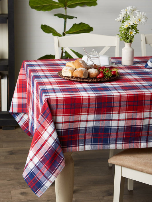 Americana Plaid 60"x84" Tablecloth