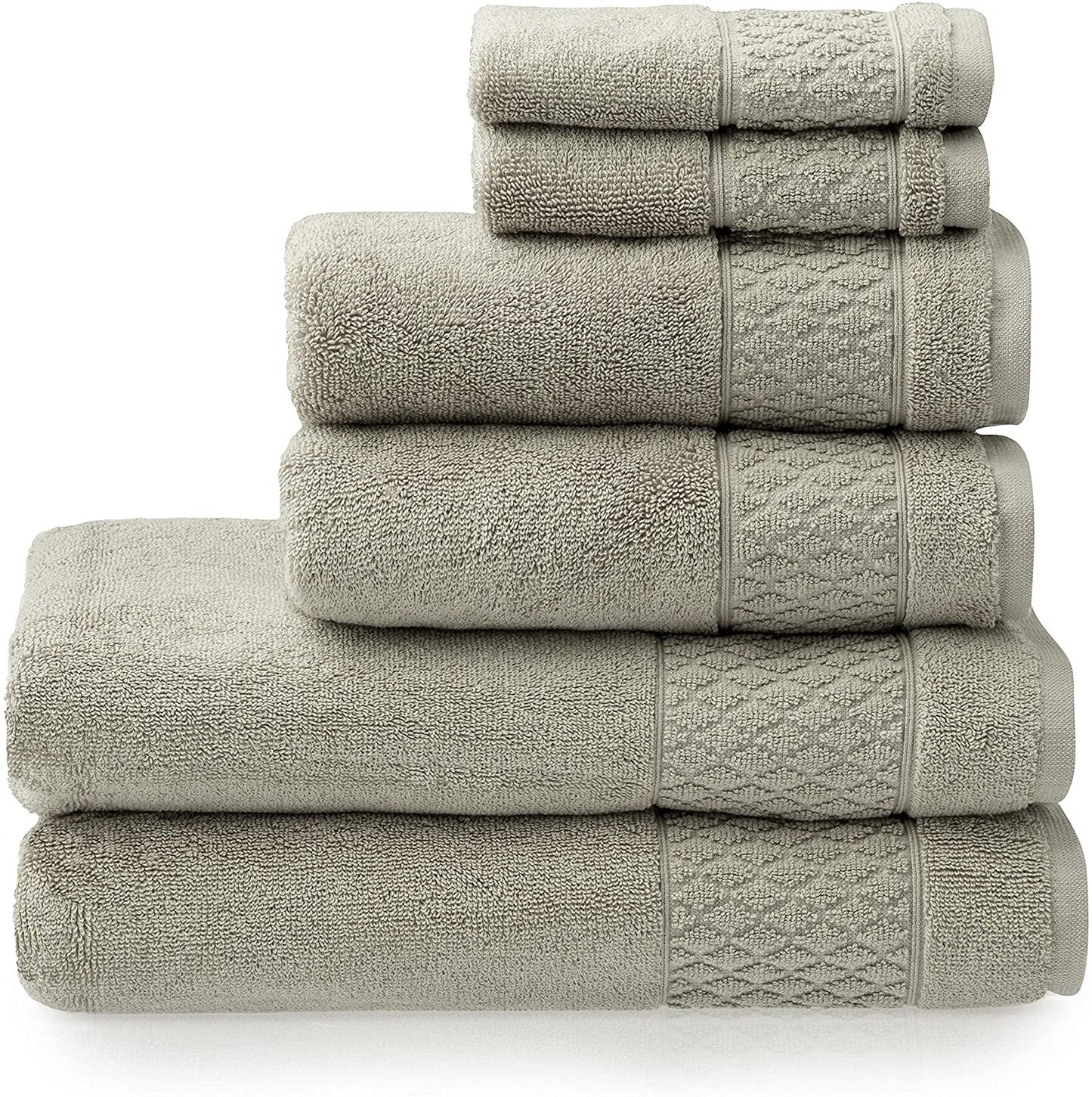 Hudson 100% Pure Organic Cotton 6 Piece Bath Linen Set