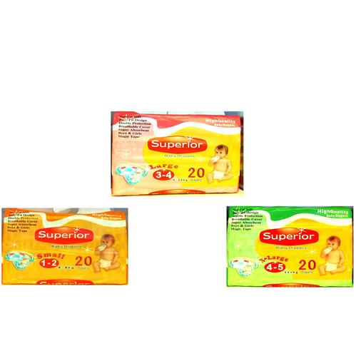 Superior Baby Diapers 20's