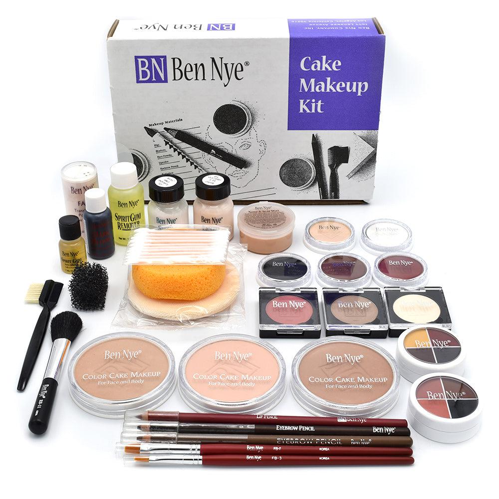 Ben Nye Theatrical Cake Kit Makeup Kits Brown Complexions (TK-13) (Talc Free)